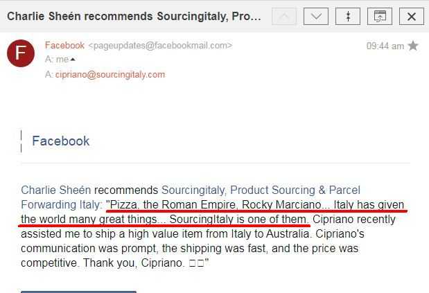 SourcingItaly Feedback Opinions Testimonials SourcingItaly Feedback Opinions Testimonials