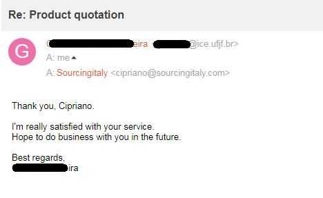 SourcingItaly Feedback Opinions Testimonials SourcingItaly Feedback Opinions Testimonials