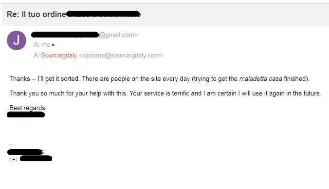 SourcingItaly Feedback Opinions Testimonials SourcingItaly Feedback Opinions Testimonials