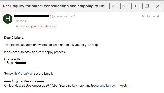 SourcingItaly Feedback Opinions Testimonials SourcingItaly Feedback Opinions Testimonials