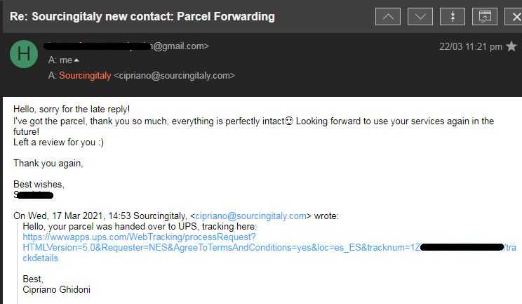 SourcingItaly Feedback Opinions Testimonials SourcingItaly Feedback Opinions Testimonials