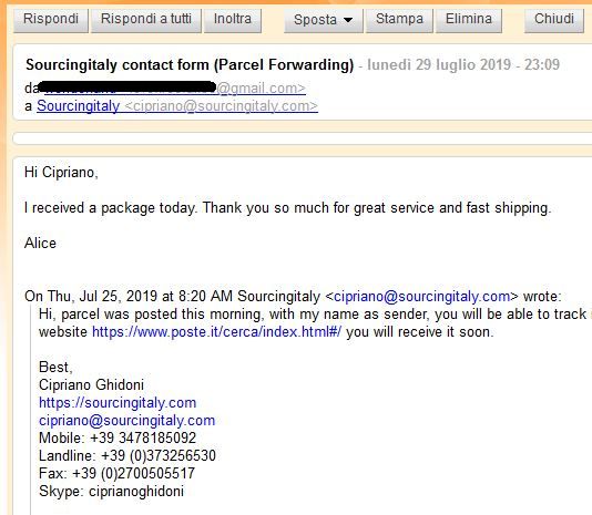 SourcingItaly Feedback Opinions Testimonials SourcingItaly Feedback Opinions Testimonials