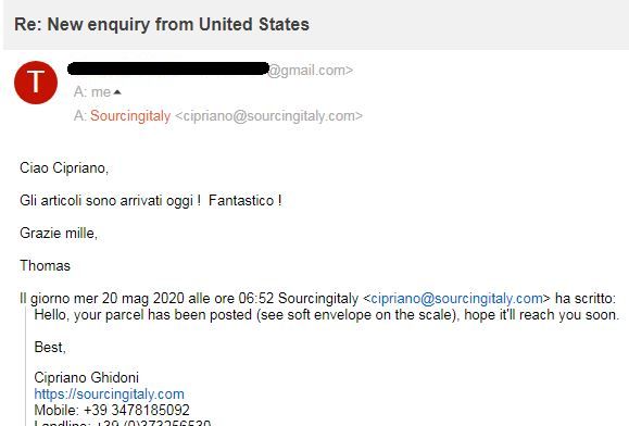 SourcingItaly Feedback Opinions Testimonials SourcingItaly Feedback Opinions Testimonials