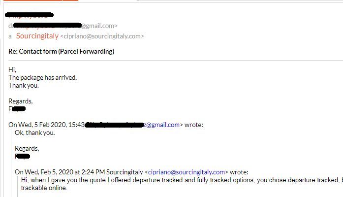 SourcingItaly Feedback Opinions Testimonials SourcingItaly Feedback Opinions Testimonials
