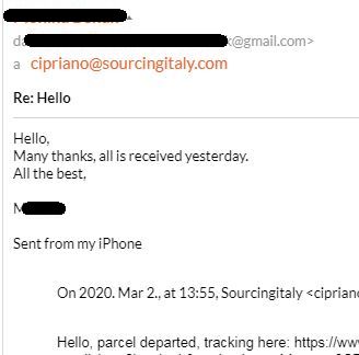 SourcingItaly Feedback Opinions Testimonials SourcingItaly Feedback Opinions Testimonials