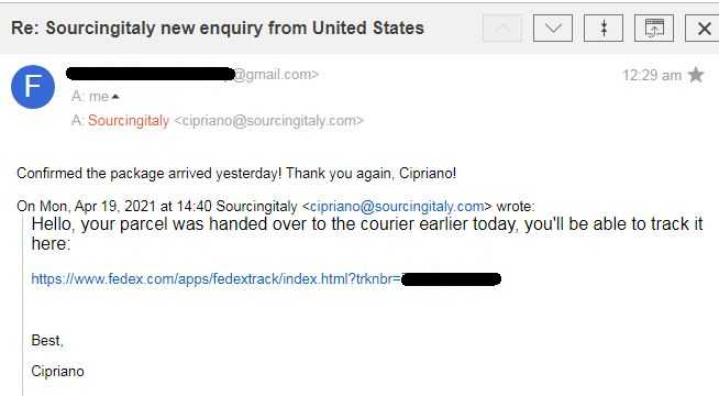 SourcingItaly Feedback Opinions Testimonials SourcingItaly Feedback Opinions Testimonials