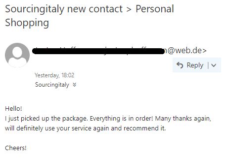 SourcingItaly Feedback Opinions Testimonials SourcingItaly Feedback Opinions Testimonials