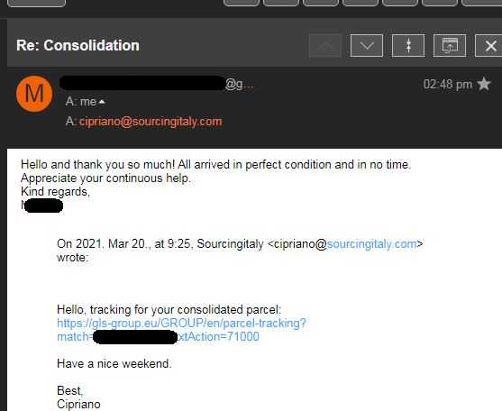 SourcingItaly Feedback Opinions Testimonials SourcingItaly Feedback Opinions Testimonials