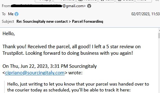 SourcingItaly Feedback Opinions Testimonials SourcingItaly Feedback Opinions Testimonials