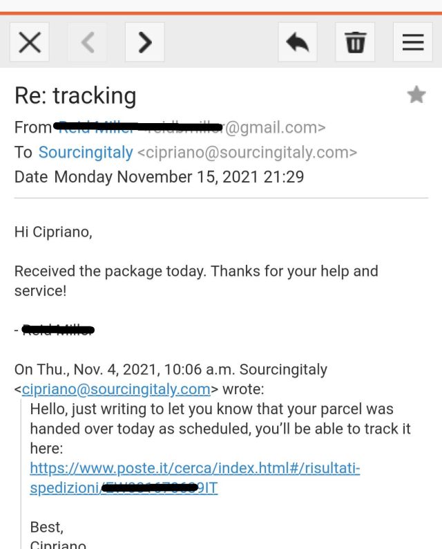 SourcingItaly Feedback Opinions Testimonials SourcingItaly Feedback Opinions Testimonials