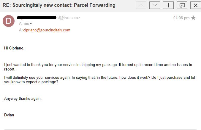 SourcingItaly Feedback Opinions Testimonials SourcingItaly Feedback Opinions Testimonials