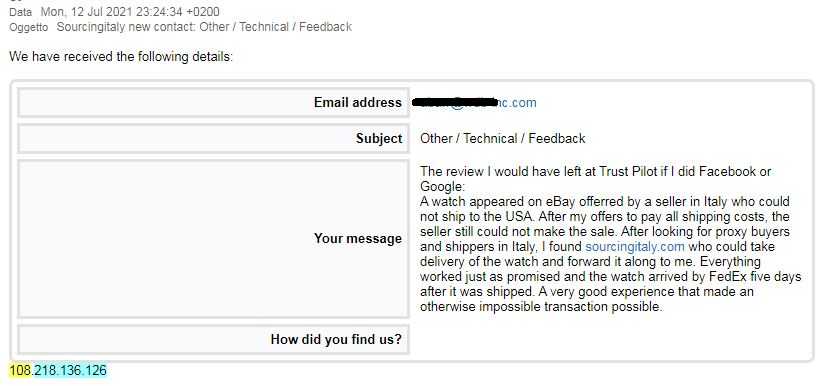 SourcingItaly Feedback Opinions Testimonials SourcingItaly Feedback Opinions Testimonials