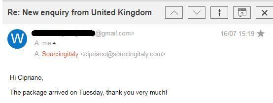 SourcingItaly Feedback Opinions Testimonials SourcingItaly Feedback Opinions Testimonials