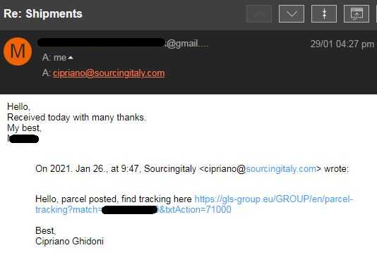SourcingItaly Feedback Opinions Testimonials SourcingItaly Feedback Opinions Testimonials