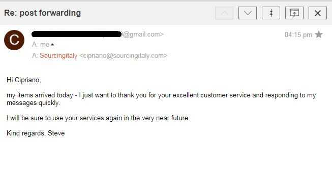 SourcingItaly Feedback Opinions Testimonials SourcingItaly Feedback Opinions Testimonials