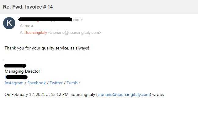 SourcingItaly Feedback Opinions Testimonials SourcingItaly Feedback Opinions Testimonials