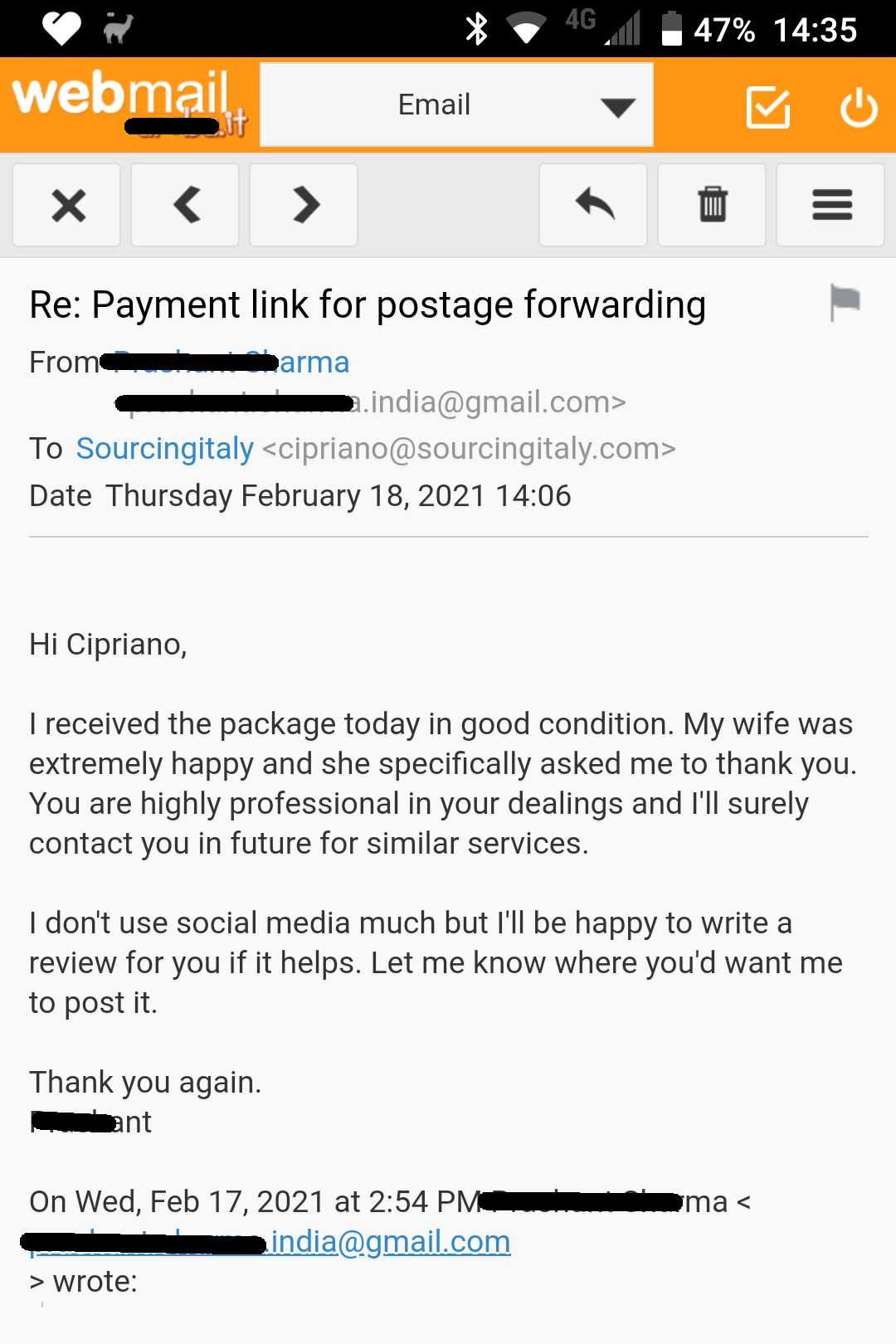 SourcingItaly Feedback Opinions Testimonials SourcingItaly Feedback Opinions Testimonials