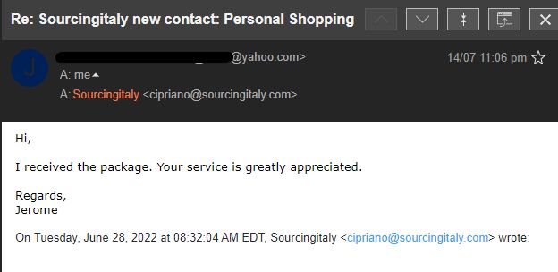 SourcingItaly Feedback Opinions Testimonials SourcingItaly Feedback Opinions Testimonials