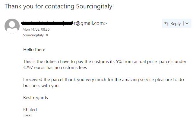 SourcingItaly Feedback Opinions Testimonials SourcingItaly Feedback Opinions Testimonials