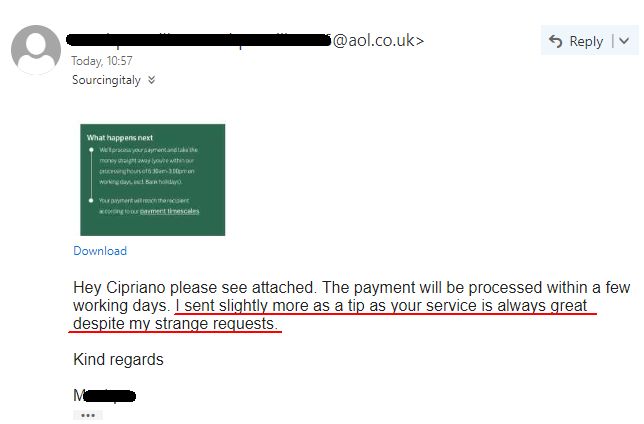 SourcingItaly Feedback Opinions Testimonials SourcingItaly Feedback Opinions Testimonials