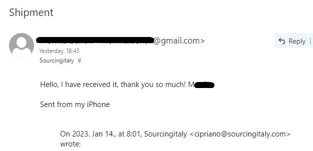 SourcingItaly Feedback Opinions Testimonials SourcingItaly Feedback Opinions Testimonials