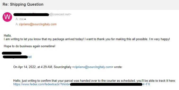 SourcingItaly Feedback Opinions Testimonials SourcingItaly Feedback Opinions Testimonials
