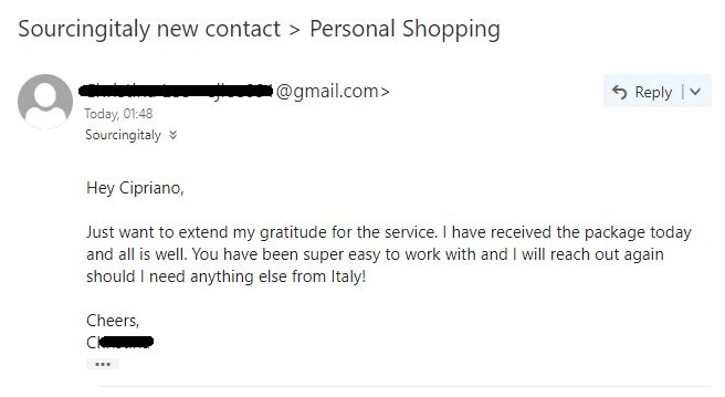 SourcingItaly Feedback Opinions Testimonials SourcingItaly Feedback Opinions Testimonials