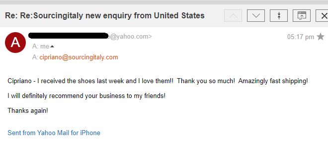 SourcingItaly Feedback Opinions Testimonials SourcingItaly Feedback Opinions Testimonials