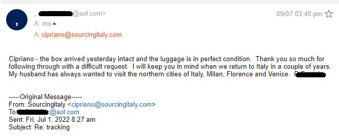 SourcingItaly Feedback Opinions Testimonials SourcingItaly Feedback Opinions Testimonials