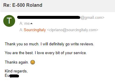 SourcingItaly Feedback Opinions Testimonials SourcingItaly Feedback Opinions Testimonials
