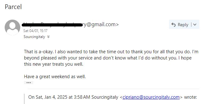 SourcingItaly Feedback Opinions Testimonials SourcingItaly Feedback Opinions Testimonials