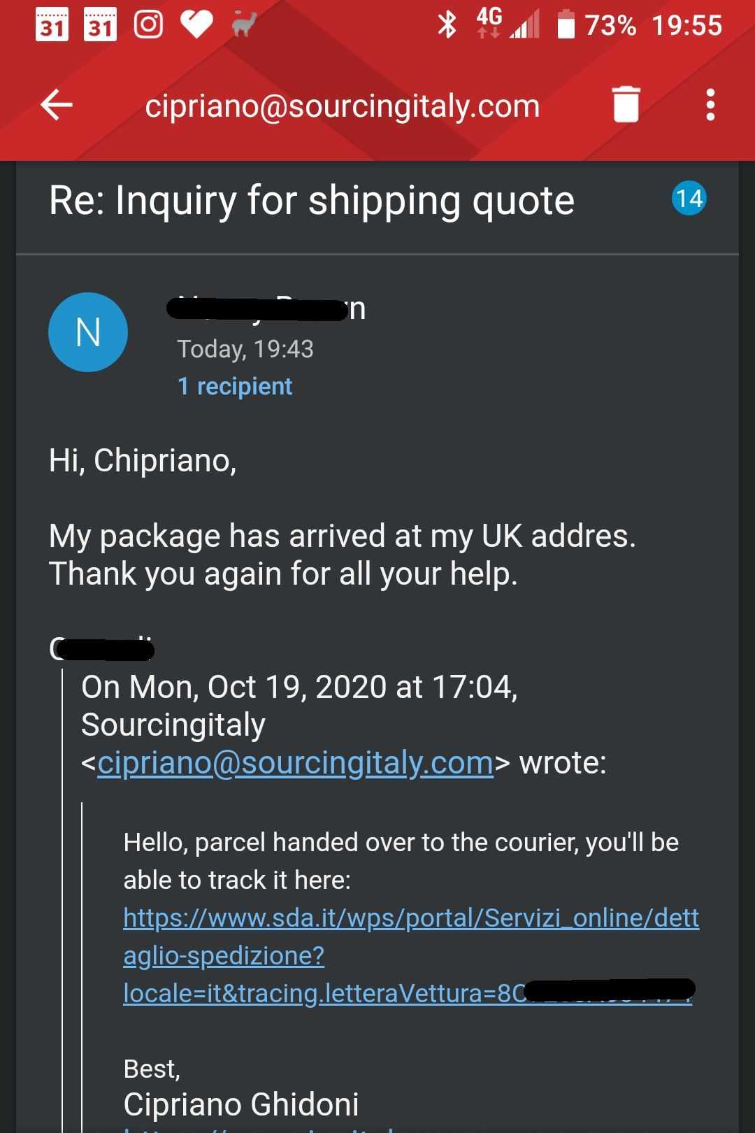 SourcingItaly Feedback Opinions Testimonials SourcingItaly Feedback Opinions Testimonials