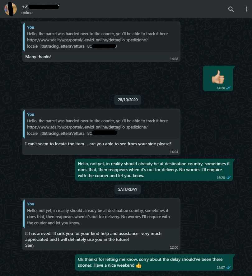 SourcingItaly Feedback Opinions Testimonials SourcingItaly Feedback Opinions Testimonials