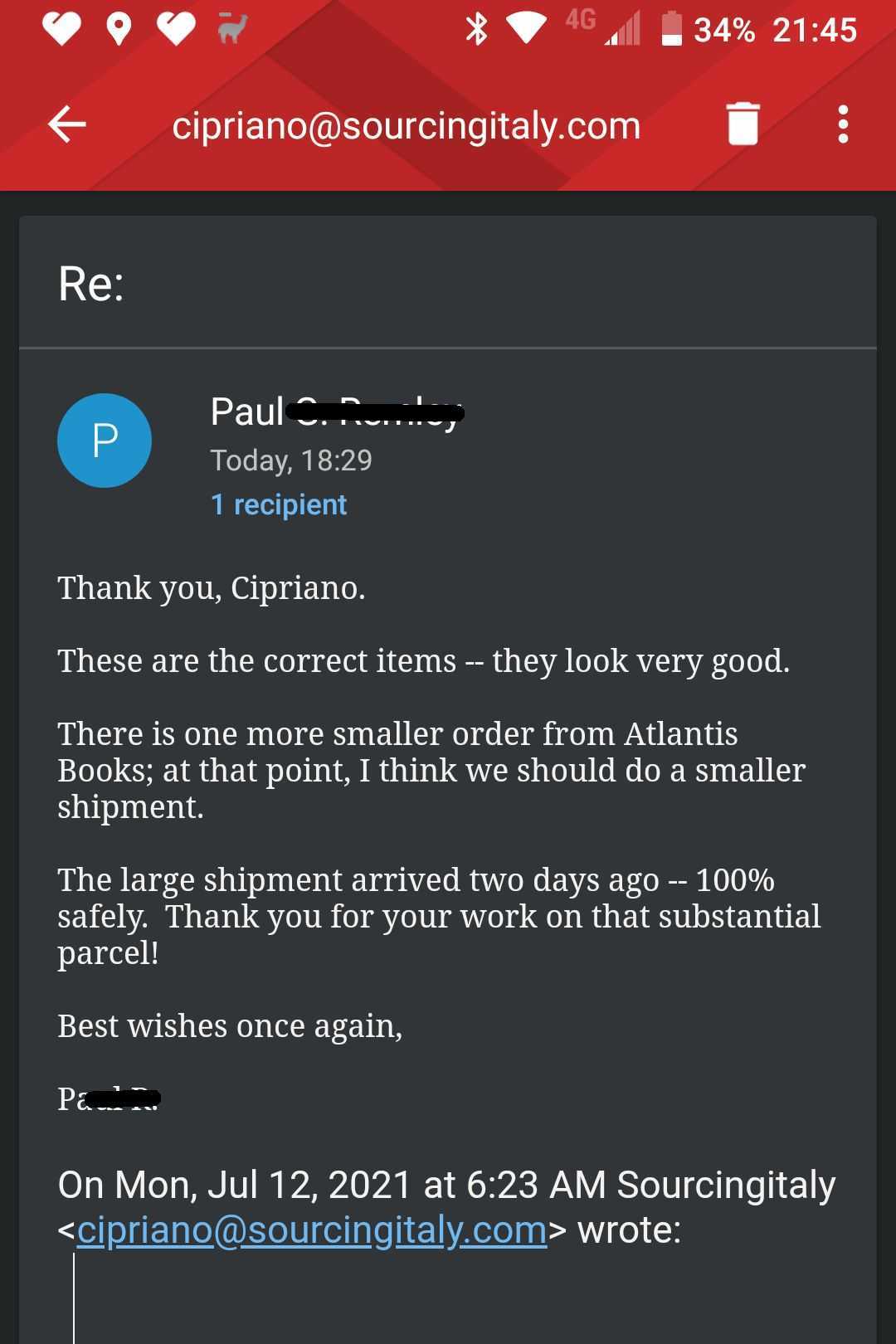 SourcingItaly Feedback Opinions Testimonials SourcingItaly Feedback Opinions Testimonials