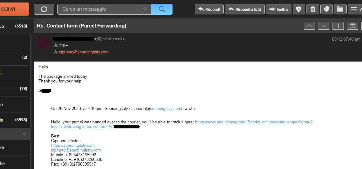 SourcingItaly Feedback Opinions Testimonials SourcingItaly Feedback Opinions Testimonials