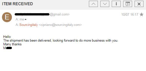SourcingItaly Feedback Opinions Testimonials SourcingItaly Feedback Opinions Testimonials