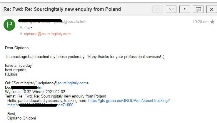 SourcingItaly Feedback Opinions Testimonials SourcingItaly Feedback Opinions Testimonials