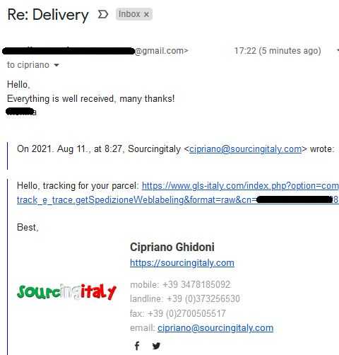 SourcingItaly Feedback Opinions Testimonials SourcingItaly Feedback Opinions Testimonials