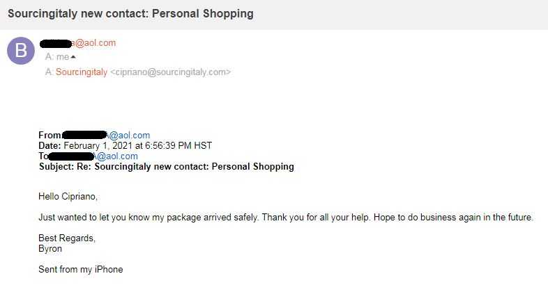 SourcingItaly Feedback Opinions Testimonials SourcingItaly Feedback Opinions Testimonials