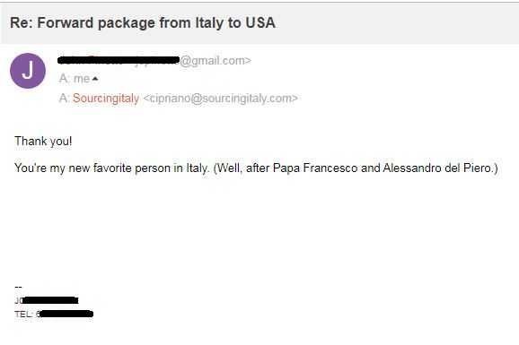 SourcingItaly Feedback Opinions Testimonials SourcingItaly Feedback Opinions Testimonials