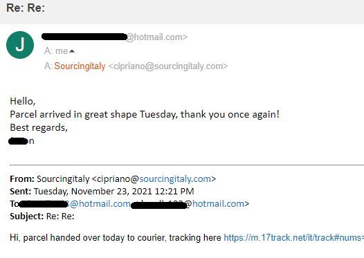 SourcingItaly Feedback Opinions Testimonials SourcingItaly Feedback Opinions Testimonials