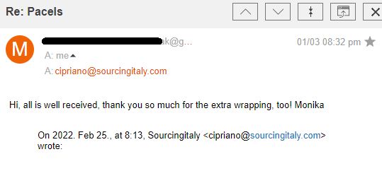 SourcingItaly Feedback Opinions Testimonials SourcingItaly Feedback Opinions Testimonials