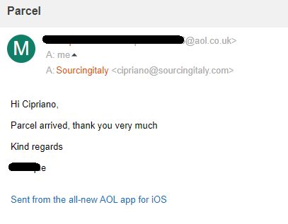 SourcingItaly Feedback Opinions Testimonials SourcingItaly Feedback Opinions Testimonials