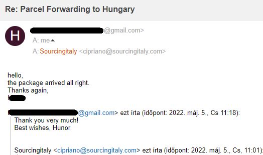SourcingItaly Feedback Opinions Testimonials SourcingItaly Feedback Opinions Testimonials