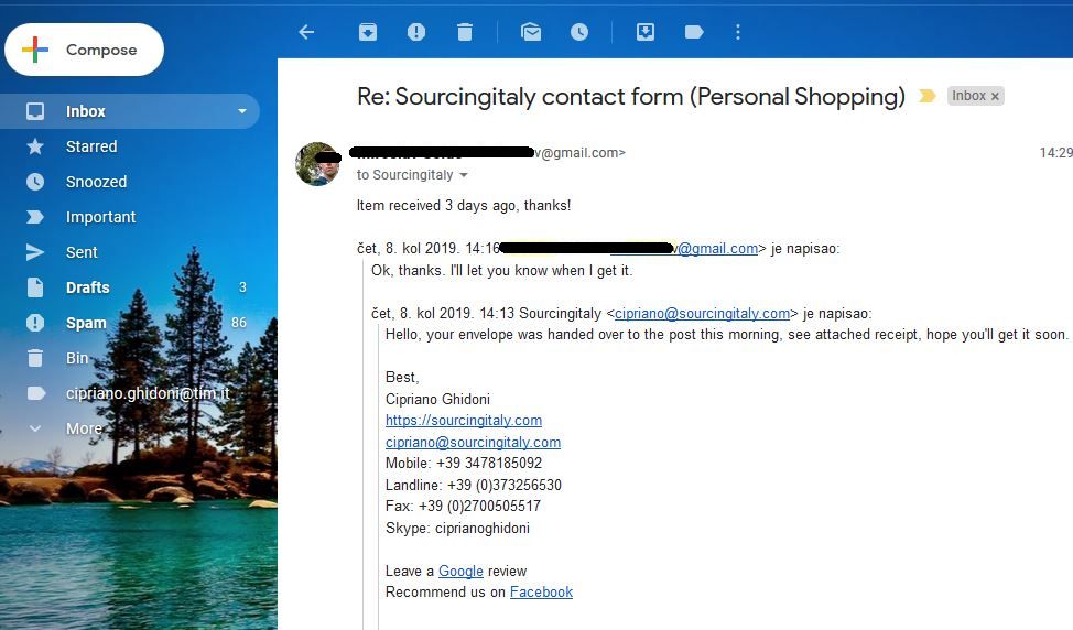 SourcingItaly Feedback Opinions Testimonials SourcingItaly Feedback Opinions Testimonials