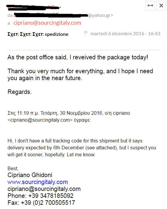 SourcingItaly Feedback Opinions Testimonials SourcingItaly Feedback Opinions Testimonials