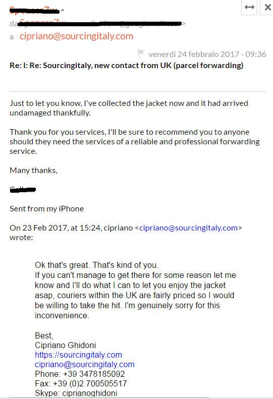 SourcingItaly Feedback Opinions Testimonials SourcingItaly Feedback Opinions Testimonials