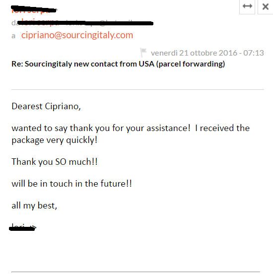 SourcingItaly Feedback Opinions Testimonials SourcingItaly Feedback Opinions Testimonials