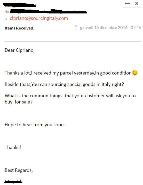 SourcingItaly Feedback Opinions Testimonials SourcingItaly Feedback Opinions Testimonials