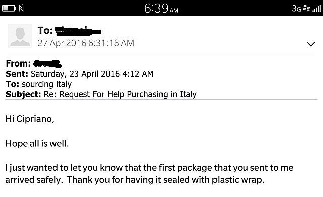 SourcingItaly Feedback Opinions Testimonials SourcingItaly Feedback Opinions Testimonials
